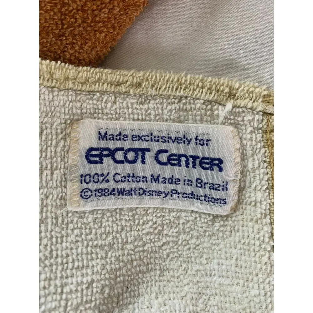 Vintage 1984 EPCOT Center Figment Beach Towel Walt Disney Productions Rare